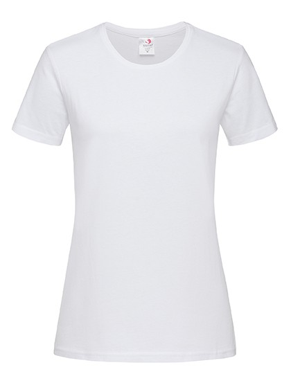 Damen T-Shirt Weiß/ 100% Baumwolle