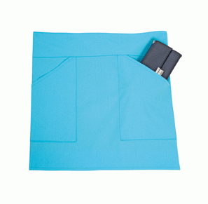 Bistroschürze Andria 45x115 cm mit Taschen in versch. Farben